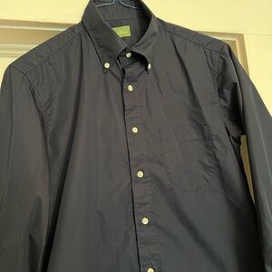 Men's Navy Button-Down Shirt
